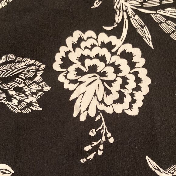 Land’s End Plus high neck modest soft cup Tankini top black multi floral 14D - Picture 6 of 7